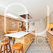 kitchen extension dulwich with flat roof and open brick work